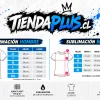 Guía de tallas TiendaPlus.cl Dragón Azul Sublimado