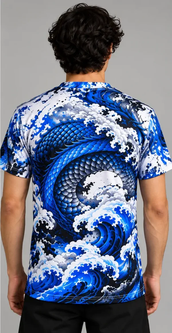 Polera Sublimada Dragón Azul HOMBRE 2 Dragón Azul Sublimado