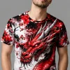 Polera Sublimada Dragón Rojo HOMBRE 1 Dragón Rojo Sublimado