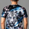 Polera Sublimada Tigre Blanco HOMBRE 2 Tigre Blanco Sublimado