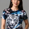 Polera Sublimada Tigre Blanco MUJER 1 Tigre Blanco Sublimado